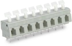 Wago PCB terminal block; push-button; 2.5 mm2; Pin spacing 7.5/7.62 mm; 8-pole; CAGE CLAMP®; commoning option; 2, 50 mm2; gray (257-558)