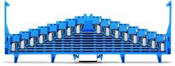 Wago 8-level terminal block for matrix patching; for 35 x 15 mounting rail; 1, 50 mm2; blue (727-134)