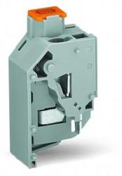 Wago Transformer fuse terminal block; for fuse 5 x 20 mm; CAGE CLAMP® connection for conductors; 15 mm wide; 4, 00 mm2; gray (711-191)