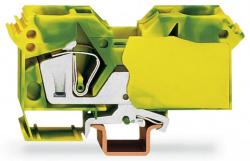 Wago 2-conductor ground terminal block; 25 mm2; suitable for Ex e II applications; lateral marker slots; only for DIN 35 x 15 rail; CAGE CLAMP®; 25, 00 mm2; green-yellow (285-607/999-950)