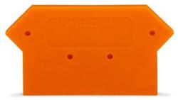 Wago End and intermediate plate; 4 mm thick; orange (283-317)