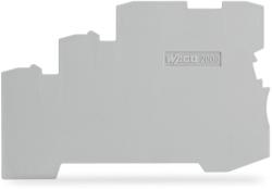Wago End and intermediate plate; 1 mm thick; for 3-conductor terminal blocks; gray (2000-5391)