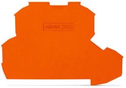Wago End and intermediate plate; 0.7 mm thick; orange (2000-2292)