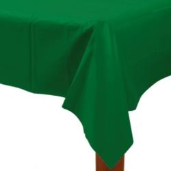 Party Center Fata de masa din plastic pentru petreceri - festive green, 137cm x 274 cm, amscan 77015-03, 1 buc (PC_A77015.03)