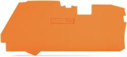 Wago End and intermediate plate; 1 mm thick; orange (2116-1292)