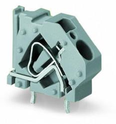 Wago Stackable PCB terminal block; 6 mm2; Pin spacing 10 mm; 1-pole; CAGE CLAMP®; commoning option; 6, 00 mm2; light green (745-848)