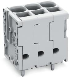 Wago PCB terminal block; 6 mm2; Pin spacing 7.5 mm; 4-pole; Push-in CAGE CLAMP®; 6, 00 mm2; gray (2626-3104/020-000)