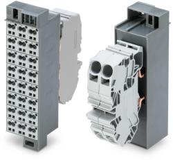 Wago Common potential matrix patchboard; Marking 1-24; with 2 input modules incl. end plate; Color of modules: gray; Numbering of modules arranged vertically; for 19" racks; Slimline version; 2, 50 mm2; da