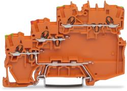 Wago 3-conductor sensor/actuator terminal block; for NPN-(low-side) switching actuators; with ground contact; with colored conductor entries; 1 mm2; Push-in CAGE CLAMP®; 1, 00 mm2; orange (2000-5377/101-00