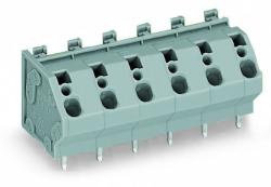 Wago PCB terminal block; 4 mm2; Pin spacing 10 mm; 7-pole; CAGE CLAMP®; commoning option; 4, 00 mm2; gray (745-207)