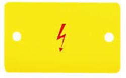 Wago Protective warning marker; with high-voltage symbol; for 4 terminal blocks; yellow (400-463/463-431)