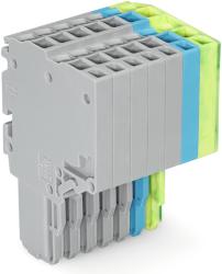 Wago 2-conductor female connector; 1.5 mm2; 7-pole; 1, 50 mm2; gray, blue, green-yellow (2020-207/000-038)