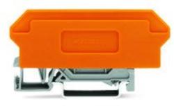 Wago Terminal block for pluggable modules; 14-pole; with 4-conductor terminal blocks; with orange separator; for DIN-rail 35 x 15 and 35 x 7.5; 2.5 mm2; CAGE CLAMP®; 2, 50 mm2; gray (280-636)