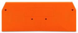 Wago End and intermediate plate; 2 mm thick; orange (279-339)