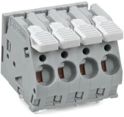 Wago PCB terminal block; lever; 6 mm2; Pin spacing 7.5 mm; 8-pole; CAGE CLAMP®; commoning option; 6, 00 mm2; gray (2706-158)