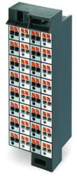 Wago Matrix patchboard; 32-pole; plain; Colors of module white/gray; for 19" racks; 1, 50 mm2; dark gray (726-780)