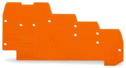 Wago End and intermediate plate; 1 mm thick; for quadruple-deck terminal blocks; orange (270-322)