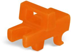 Wago Lock-out; prevents reclosing of slide link; Snap-in type; for 2006 and 2016 Series; orange (2006-7300)