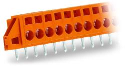 Wago PCB terminal block; 2.5 mm2; Pin spacing 5.08 mm; 5-pole; CAGE CLAMP®; clamping collar; 2, 50 mm2; orange (231-635/023-000)