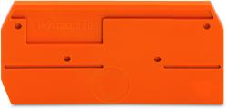 Wago End and intermediate plate; 2.5 mm thick; orange (880-328)