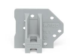 Wago End plate; with flange; gray (745-140)