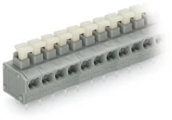 Wago 2-conductor PCB terminal block; push-button; 0.75 mm2; Pin spacing 5/5.08 mm; 3-pole; PUSH WIRE®; 0, 75 mm2; gray (235-453/331-000)