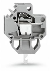 Wago Feedthrough terminal block; Conductor/solder/crimp quick disconnect terminal; Plate thickness: 2.5 mm; 4 mm2; Pin spacing 6 mm; 1-pole; CAGE CLAMP®; 4, 00 mm2; gray (226-111)