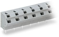 Wago 2-conductor PCB terminal block; 0.75 mm2; Pin spacing 10/10.16 mm; 16-pole; PUSH WIRE®; 0, 75 mm2; gray (254-366)