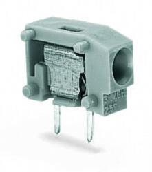 Wago Stackable PCB terminal block; 2.5 mm2; Pin spacing 5/5.08 mm; 1-pole; PUSH WIRE®; 2, 50 mm2; light gray (235-743)
