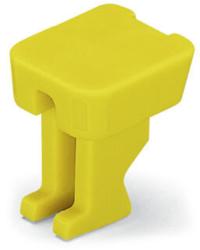 Wago Finger guard; touchproof cover protects unused conductor entries; for 35 mm2 high-current tbs; yellow (285-401)