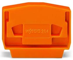 Wago End and intermediate plate; 4 mm thick; orange (264-369)