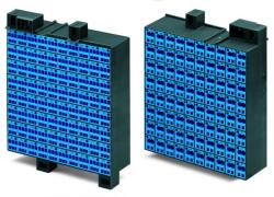 Wago Matrix patchboard; 80-pole; Marking 1-80; suitable for Ex i applications; Color of modules: blue; Module marking, side 1 and 2 vertical; 1, 50 mm2; dark gray (726-841)