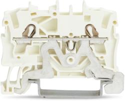 Wago 2-conductor shield terminal block; 2.5 mm2; side and center marking; for DIN-rail 35 x 15 and 35 x 7.5; Push-in CAGE CLAMP®; 2, 50 mm2; white (2002-1208)