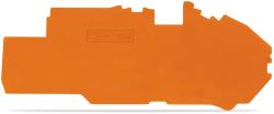 Wago End and intermediate plate; 1 mm thick; orange (2016-7792)