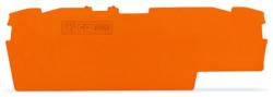 Wago End and intermediate plate; 1 mm thick; orange (2002-1892)