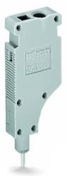 Wago L-type end module; modular; with rigid contact pin; End module; 2, 50 mm2; gray (249-145)
