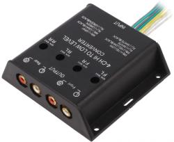 4CarMedia Convertor nivel semnale audio 40W Intrare cabluri iesire 4x RCA aurit 4CARMEDIA (30.5000-04) - sogest