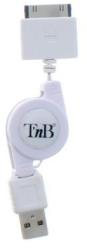 T'nB Cablu de date TnB 3-IN-1 PKCHIPH1, USB - Lightning, 0.8m, White (PKCHIPH1)