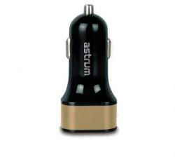 Astrum CC210 v2 Arany Autós Töltő 2.4A 22USB 2X Smart IC