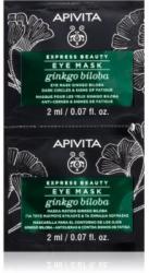  Apivita Express Beauty Ginkgo Biloba szem maszk a duzzanatokra és a sötét karikákra 2 x 2 ml