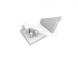 Topmet LED profil CORNER10 végzáró ezüst gen2 (83990040)