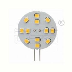 S-LIGHTLED LED G4 2W 3000K 12 SMD oldalsó csatlakozó 30mm (WOJ13782)