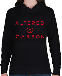 printfashion Altered Carbon logo - Női kapucnis pulóver - Fekete (2549778)