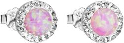 Swarovski elements argint cercei sâmburi cu sintetic opal şi Swarovski Elements 31217.1 roz