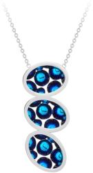 Preciosa Lung oțel colier Idared cu cehă cristal Preciosa 7365 46, albastru