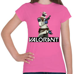 printfashion Valorant Cypher - Női póló - Rózsaszín (2527995)