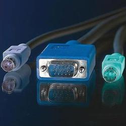 Roline Cable KVM 1xHD15M/M, 2xPS2M/M, 3m, Value 11.99. 5456