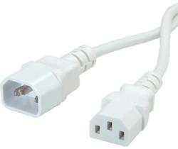 Roline Power cable C14 to C13 extension, White (19.99.1516)