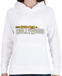 printfashion Volt egyszer egy hollywood - Női kapucnis pulóver - Fehér (2528596)