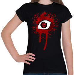 printfashion Uchiha mangekyou sharingan naruto - Női póló - Fekete (2515576)